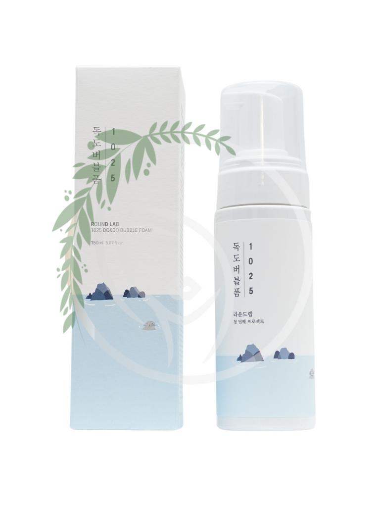 Очищающая пузырьковая пенка с морской водой  Round Lab 1025 Dokdo Bubble Foam 150ml