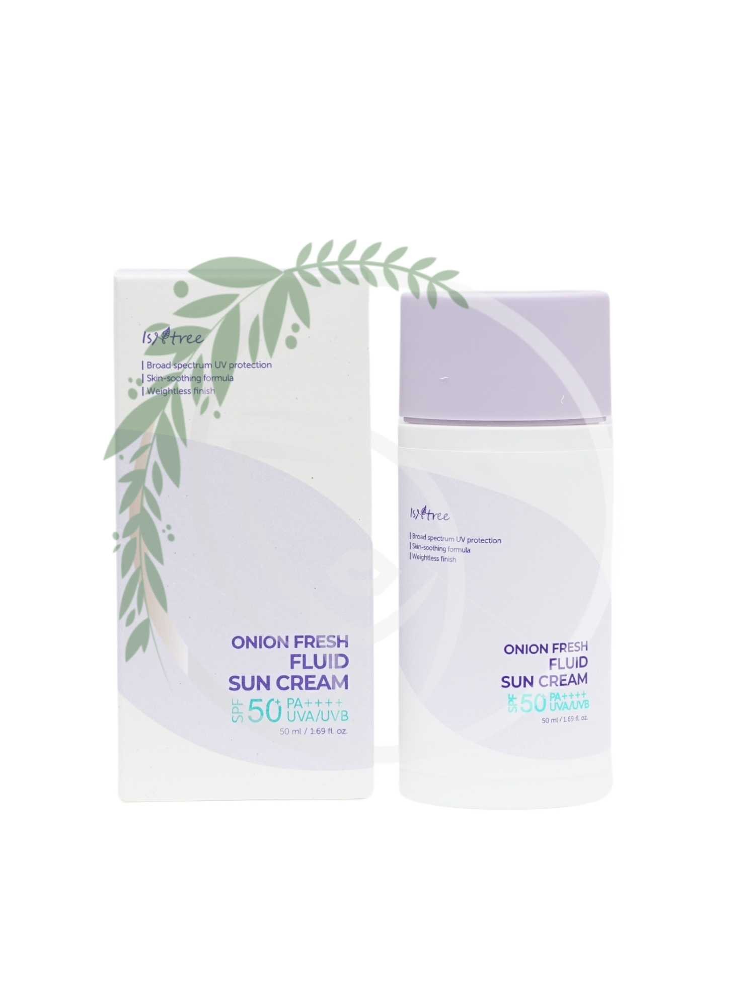 Солнцезащитный флюид с экстрактом лука IsNtree Onion Fresh Fluid Sun Cream SPF50+ PA++++ 50 ml