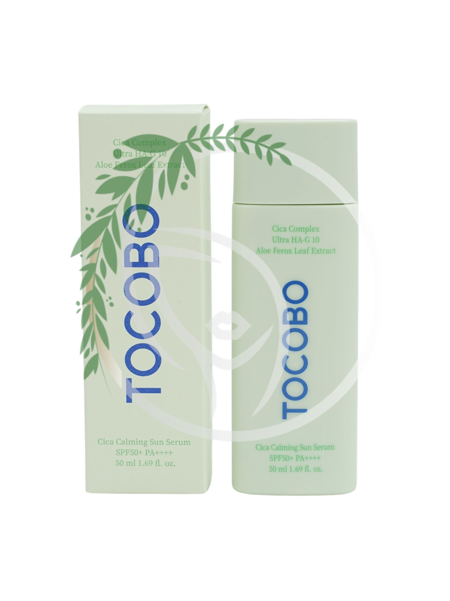 Солнцезащитная сыворотка с успокаивающим эффектом TOCOBO Cica Calming Sun Serum SPF50+ PA++++ 50мл