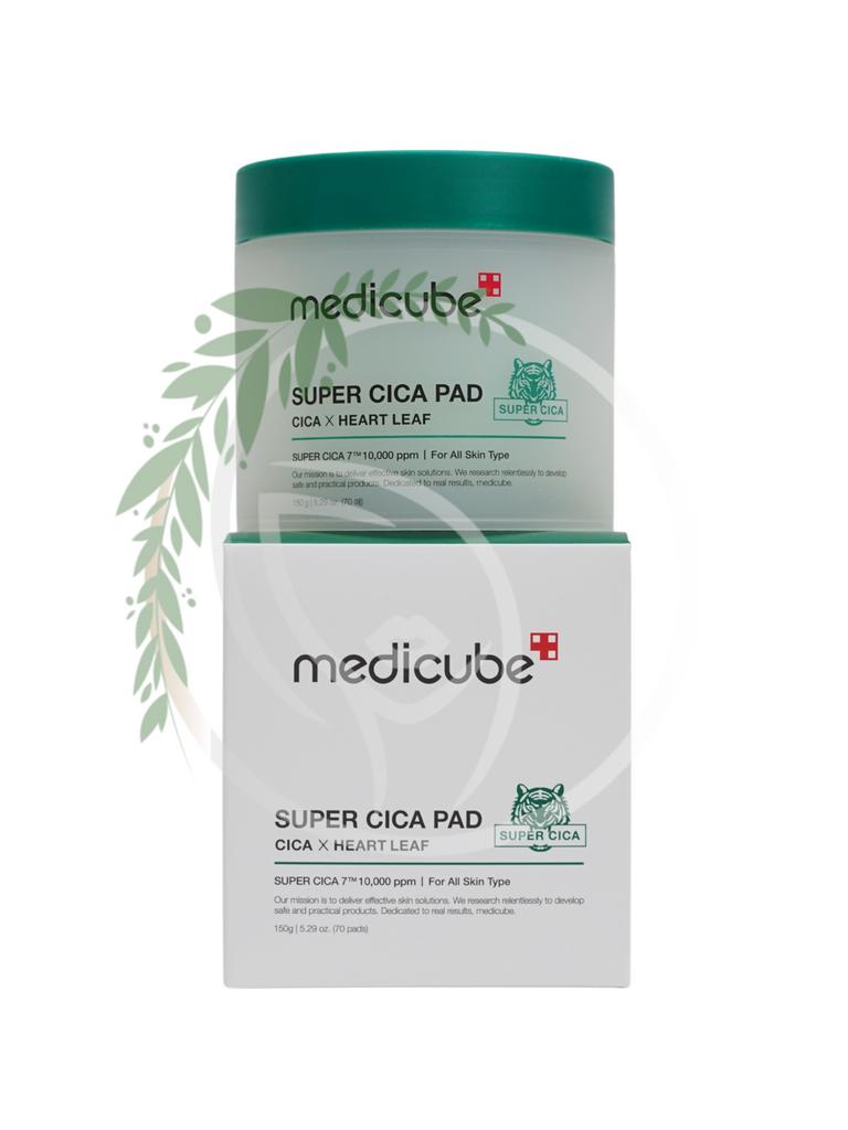 Успокаивающие пэды с центеллой азиатской Medicube Super Cica Pad 70 шт
