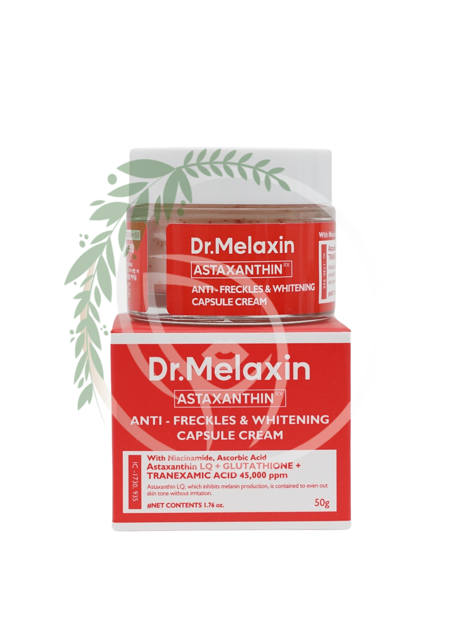 Осветляющий крем Dr.Melaxin Astaxanthin Anti-Wrinkle & Freckles Capsule Cream 50g