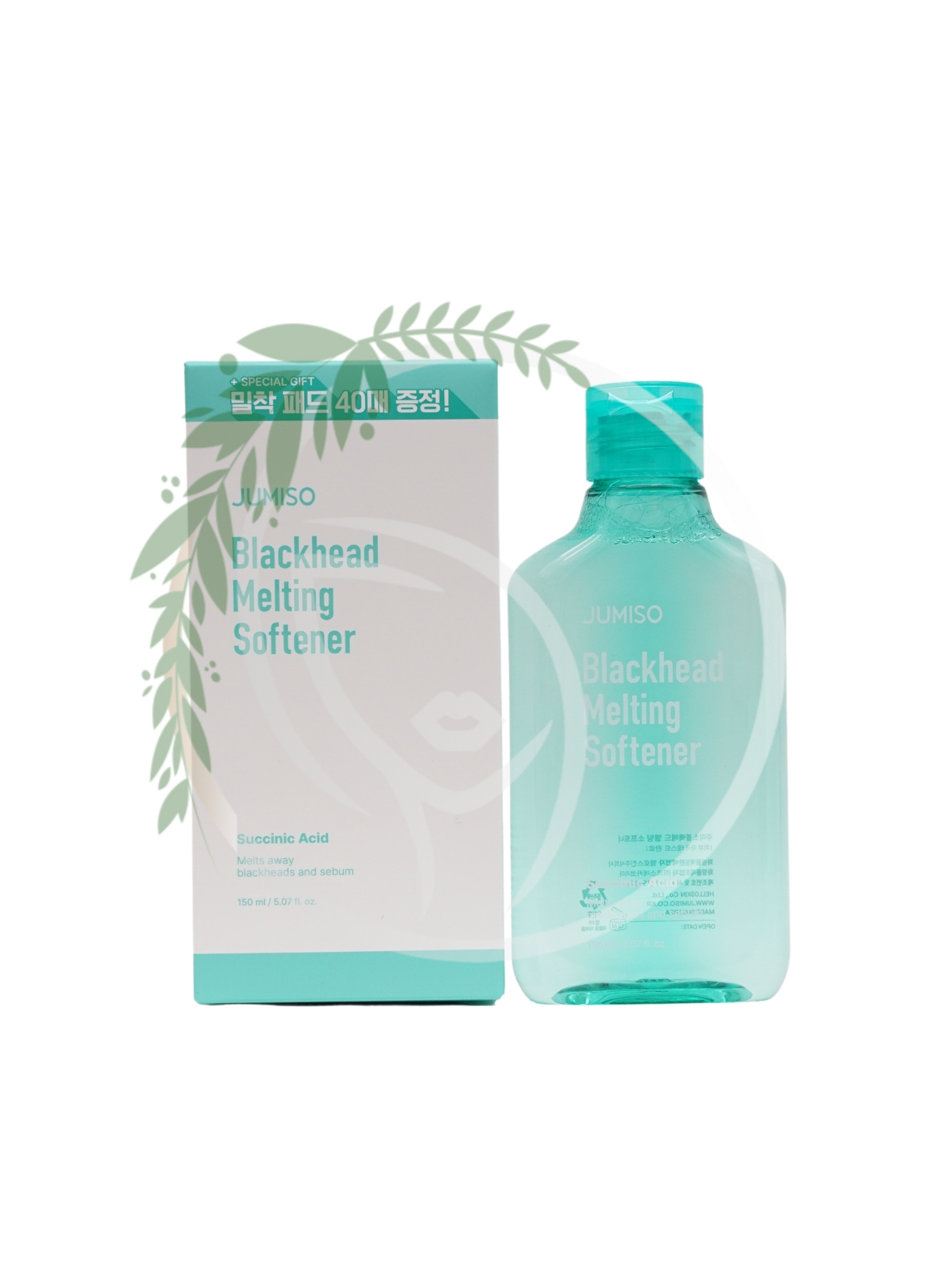 Средство для ухода за порами и черными точками Jumiso Blackhead Melting Softener 150ml + пэды Cotton Pad 40шт