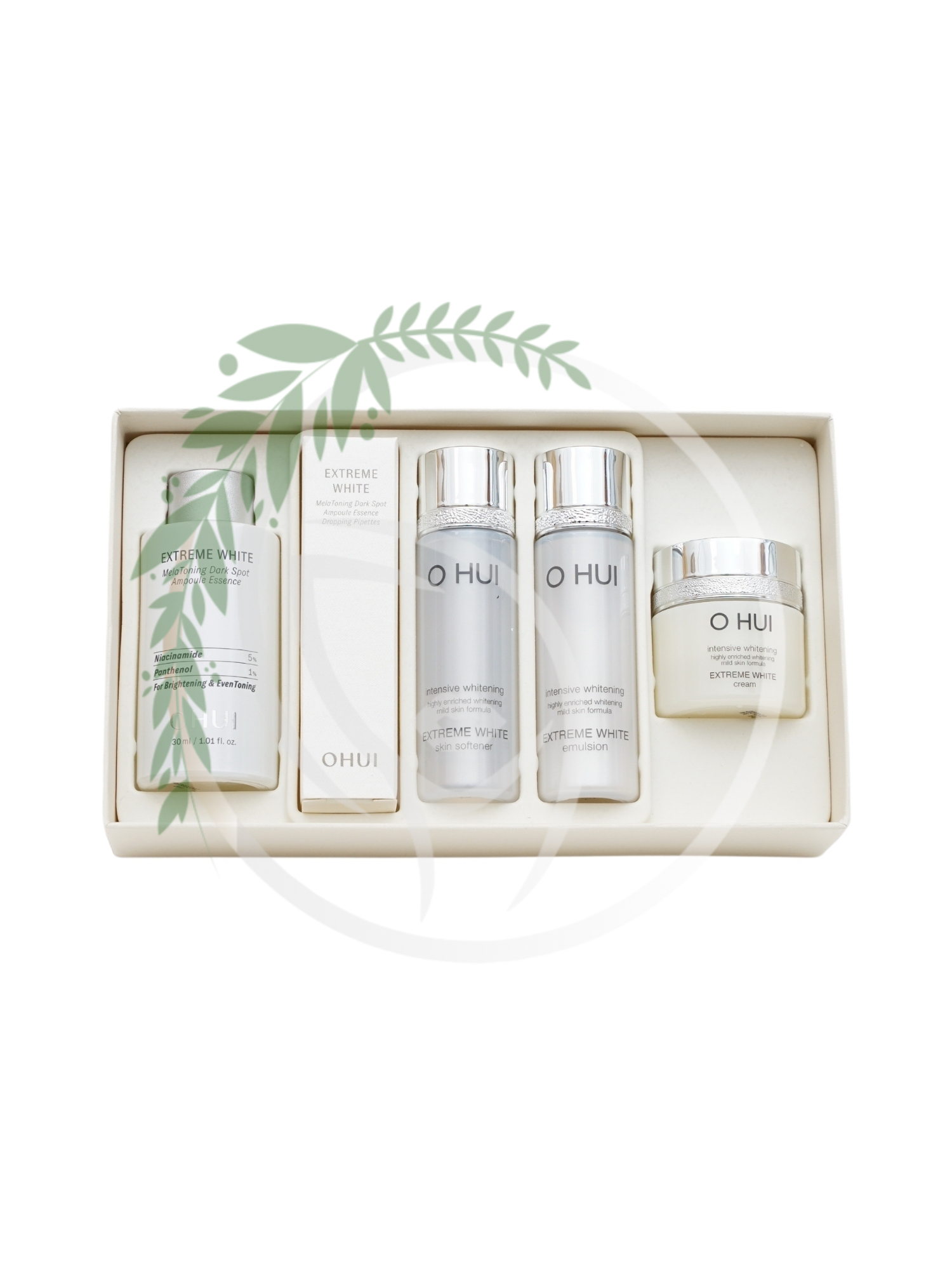 Набор осветляющих средств O HUI Extreme White Mela Toning Dark Spot Ampoule Essence Special Set