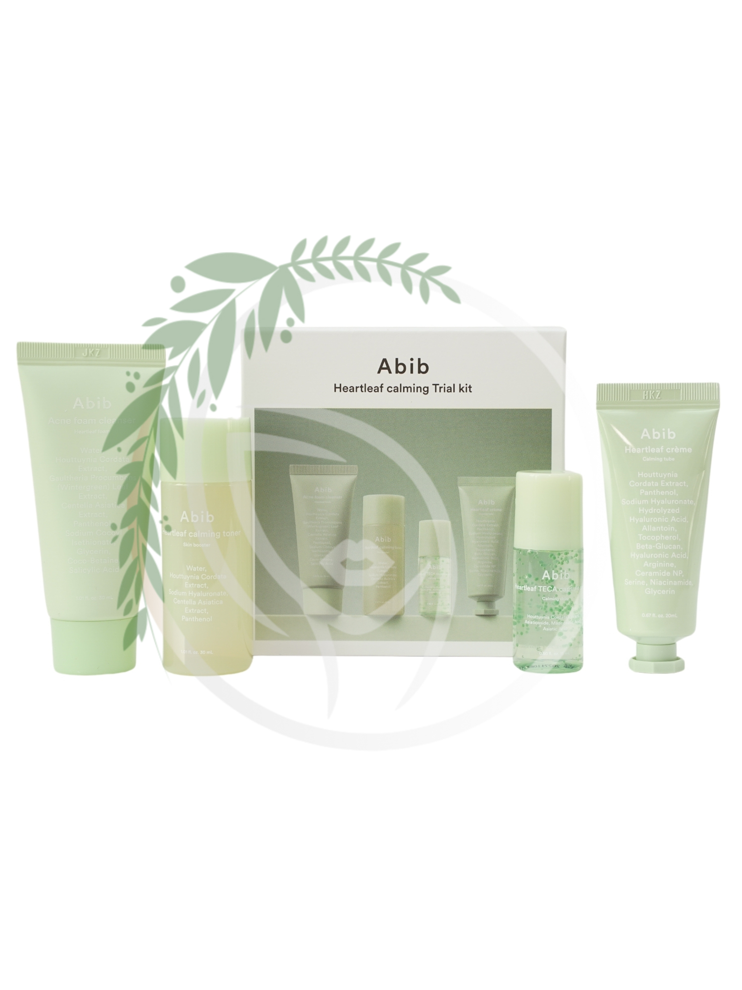 Успокаивающий набор миниатюр Abib Heartleaf Calming Trial Kit