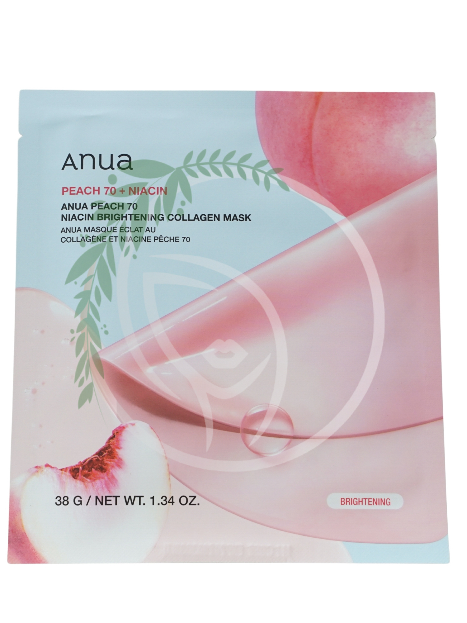 Осветляющая гидрогелевая маска с экстрактом персика Anua Peach 70 Niacin Brightening Collagen Mask 1шт