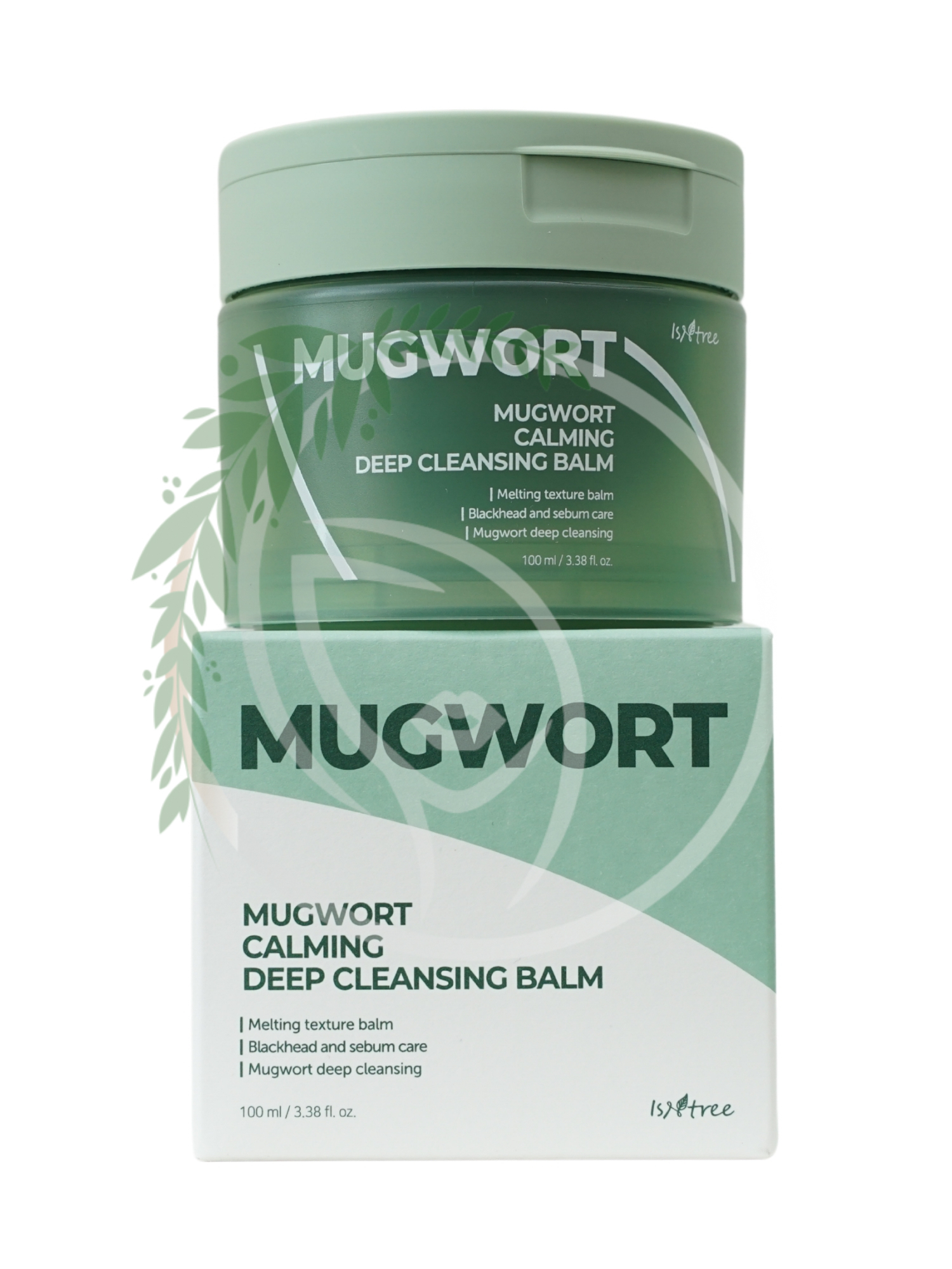 Успокаивающий очищающий бальзам с полынью Isntree Mugwort Calming Deep Cleansing Balm 100ml