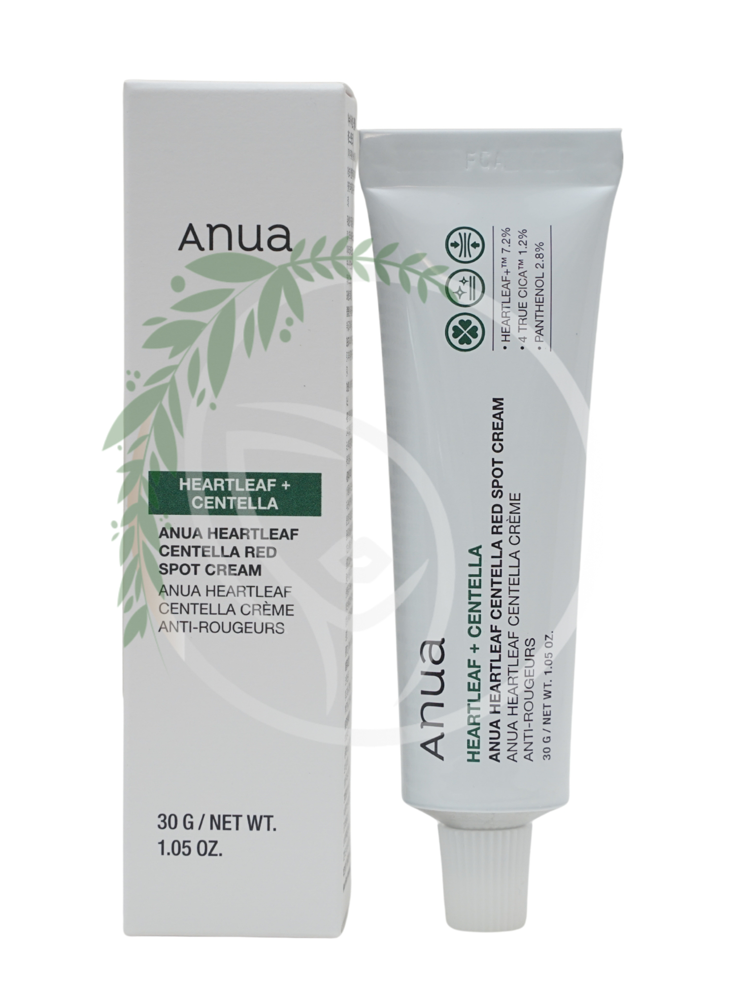 Локальный успокаивающий крем с центеллой и хауттюйнией Anua Heartleaf Centella Red Spot Cream 30g