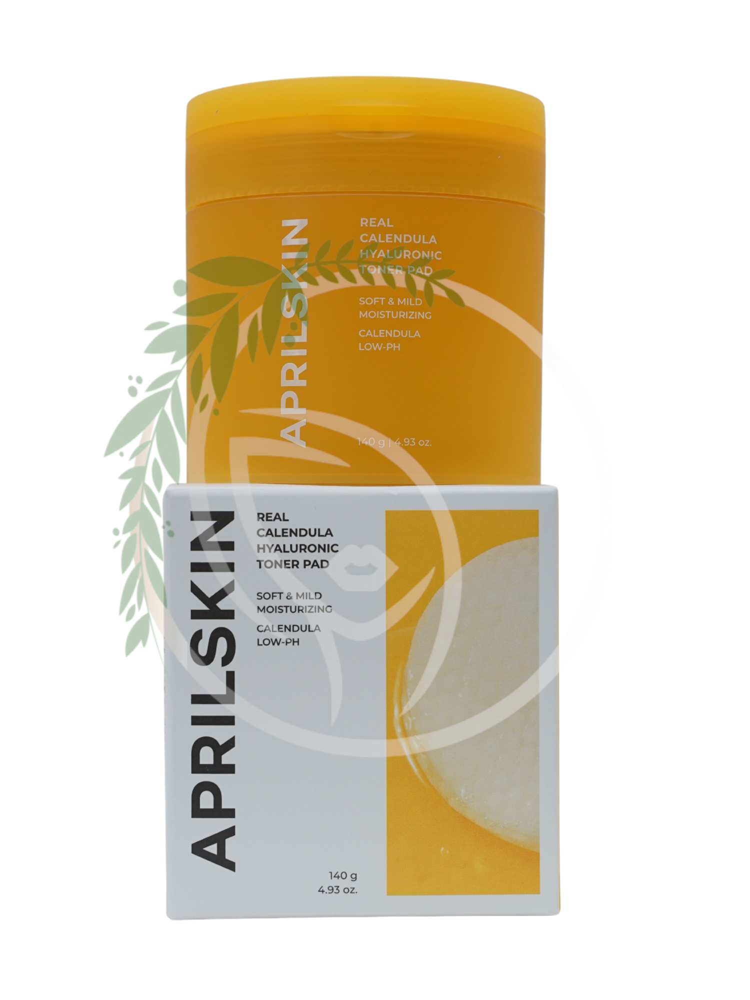 Успокаивающие тонер-пэды с экстрактом календулы APRILSKIN Real Calendula Hyaluronic Toner Pad 60шт