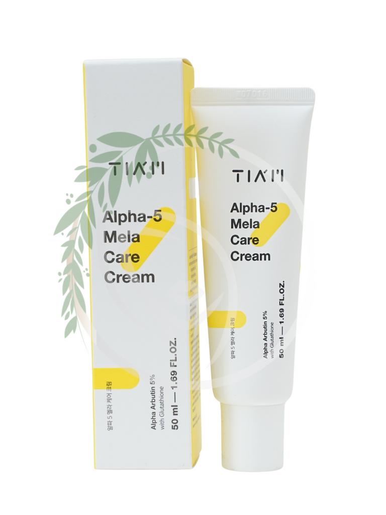 Осветляющий крем против пигментации и постакне Tiam Alpha-5 Mela Care Cream 40ml