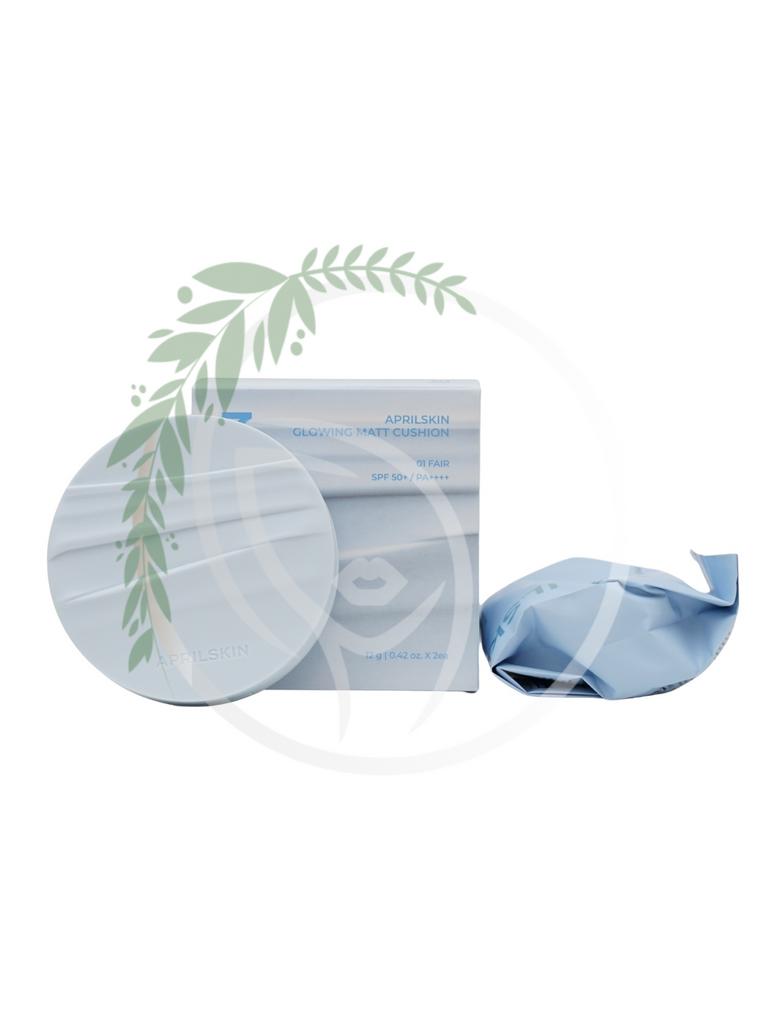 Легкий матовый кушон APRILSKIN Glowing Matt Cushion 12g+12g