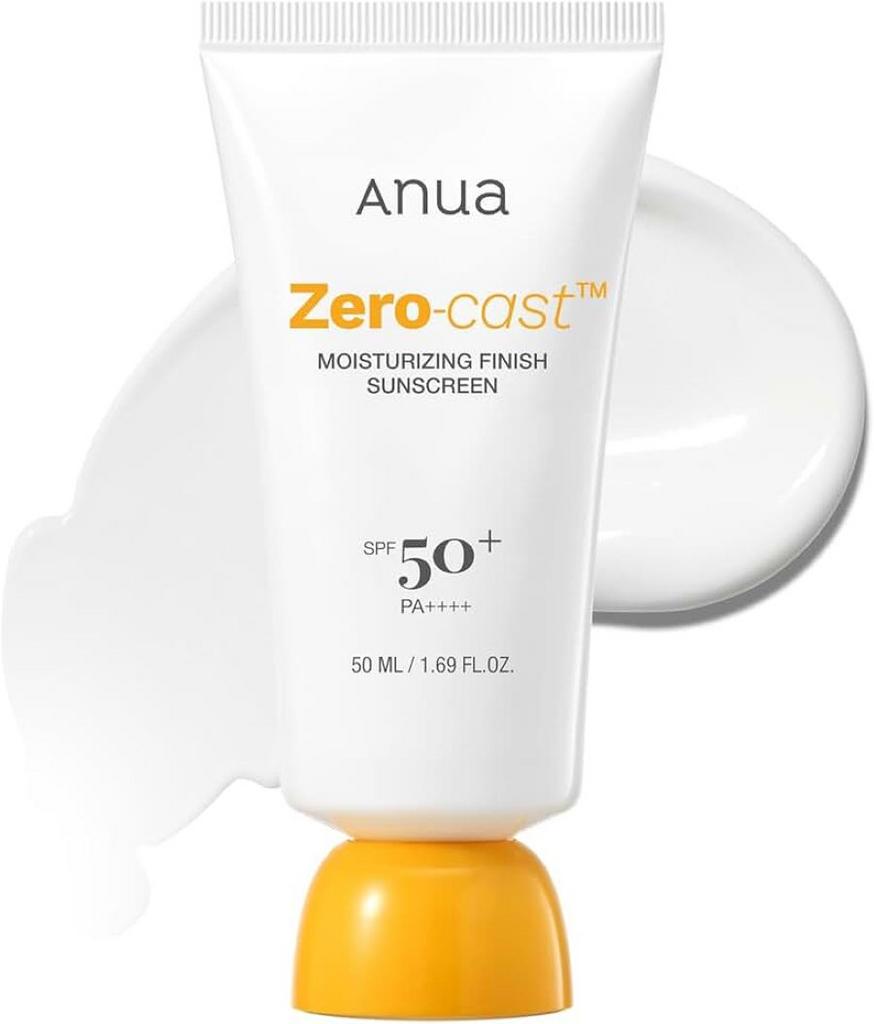 Увлажняющий солнцезащитный крем Anua Zero-Cast Moisturizing Finish Sunscreen SPF50+ PA++++ 50 ml
