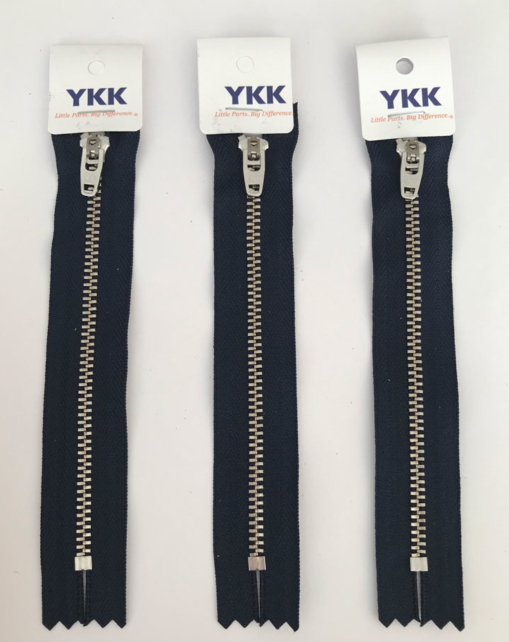Молния YKK "Джинс" металлическая (латунь) в розницу
