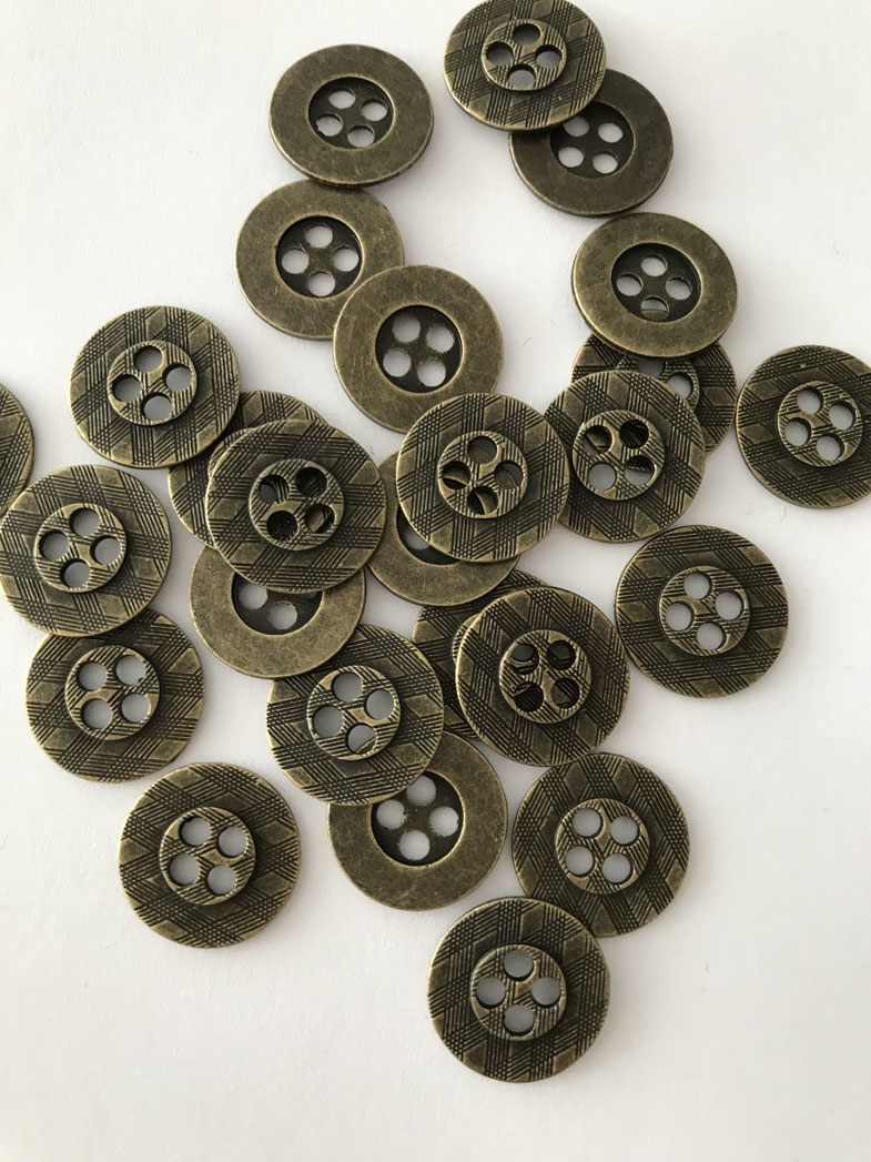 пуговица металлическая бронза 15мм