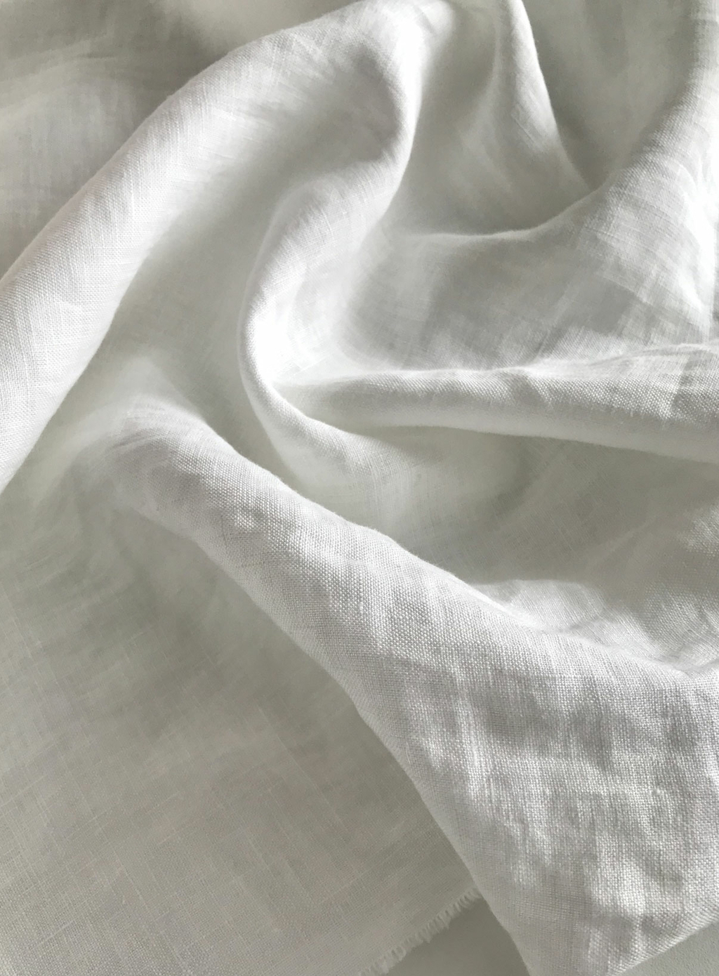 Лён "Белый" с эффектом мятости (crush) 155г