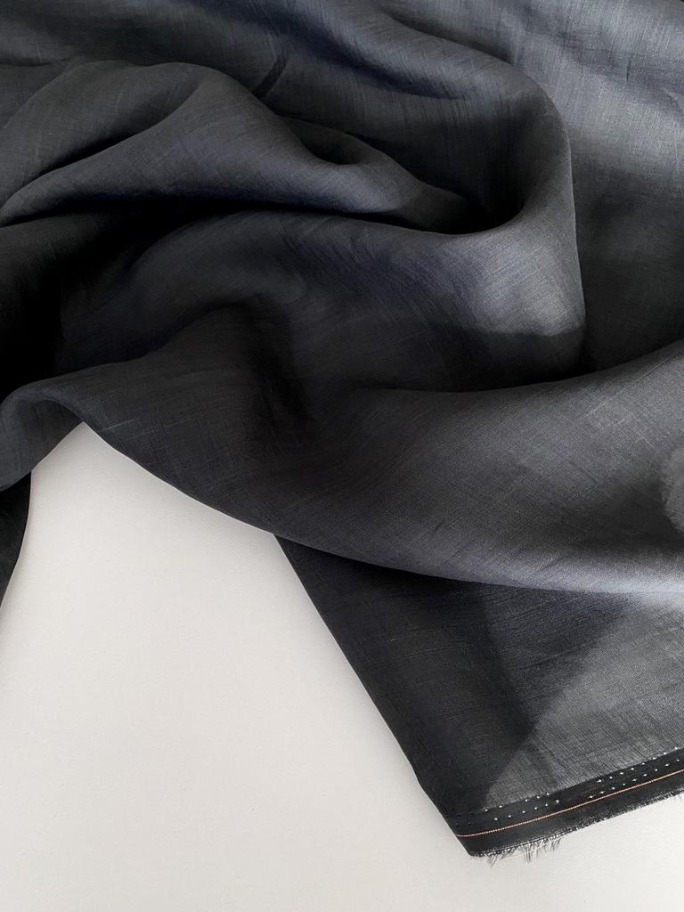 Крапива ramie батист "Темный графит"