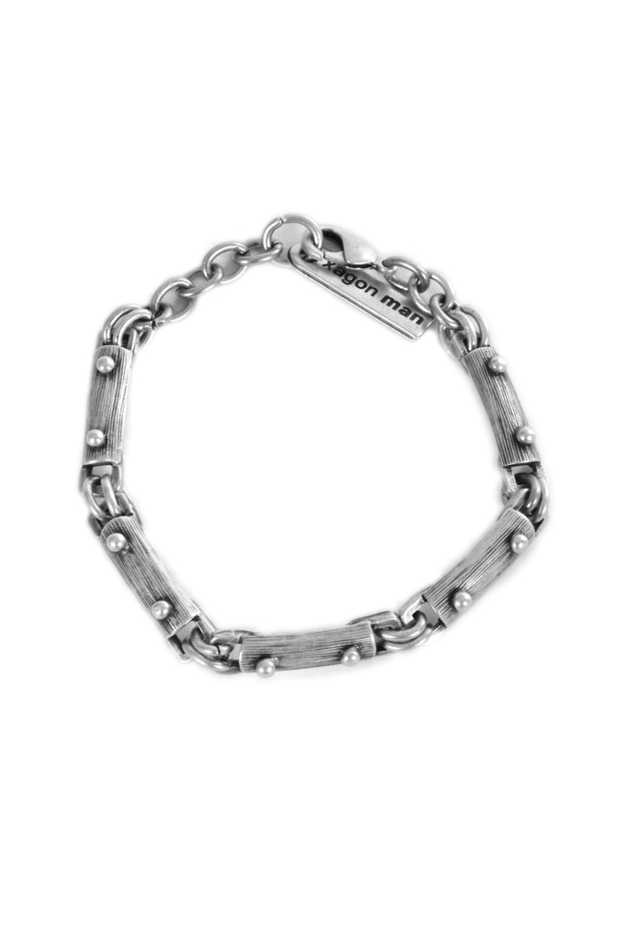 Браслет из крупных звеньев в виде клепаного металла Xagon