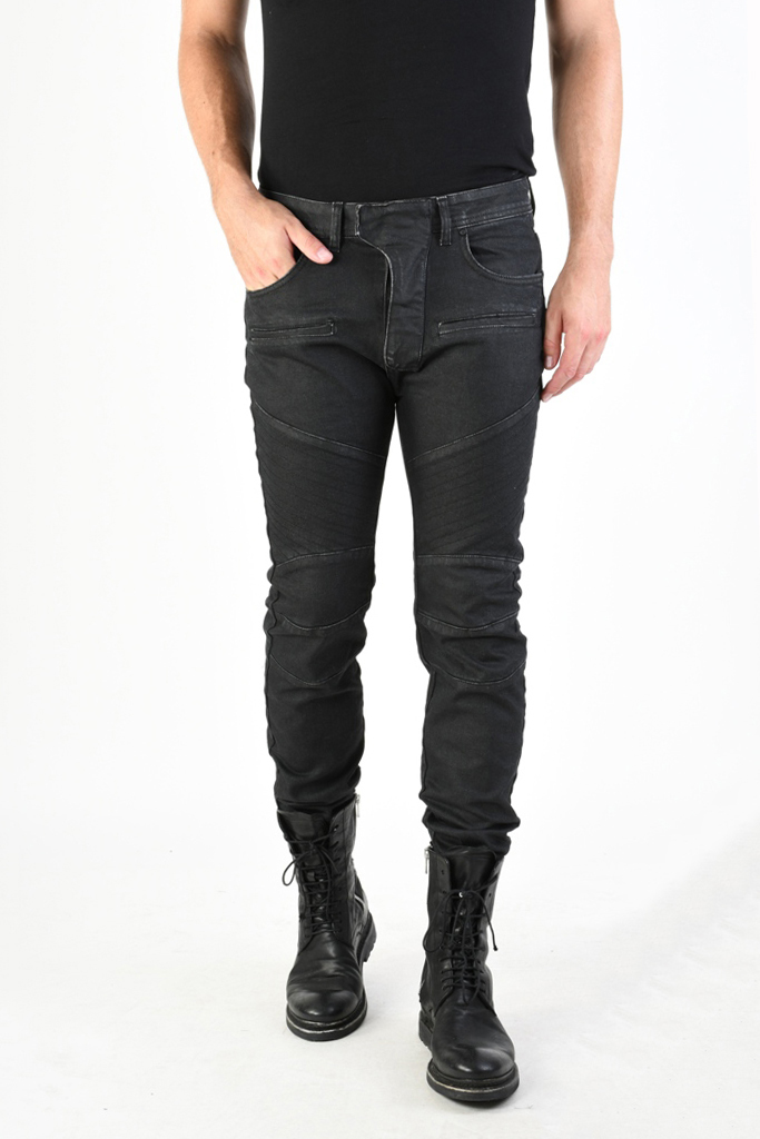 Джинсы стилизованные под байкерскую экипировку Xagon