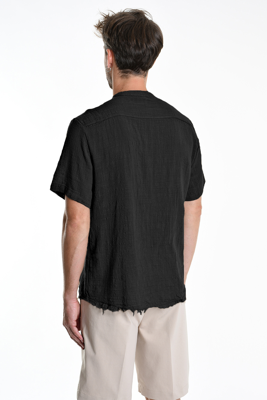 Футболка с корейским воротником и пуговицами спереди Xagon