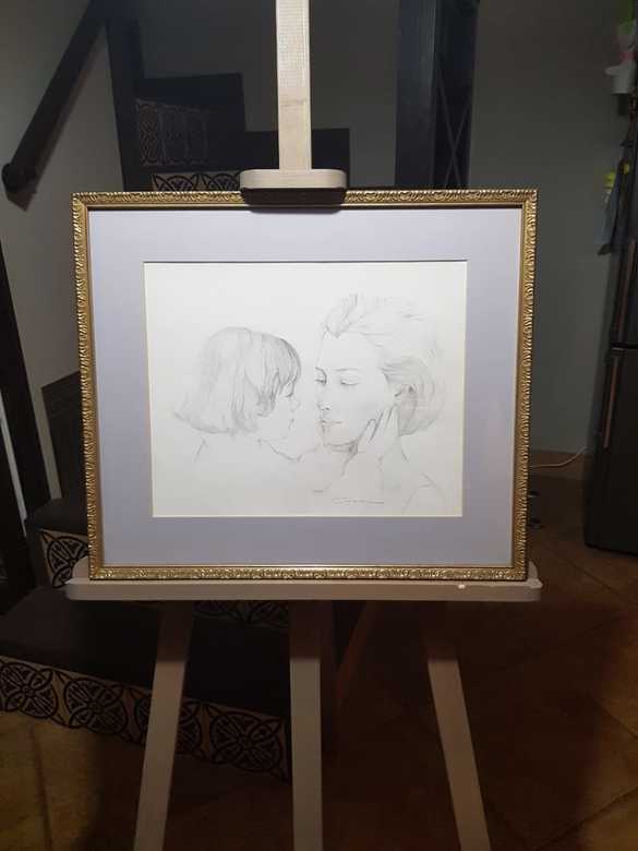 Картина "Мама" Франция, 47х55