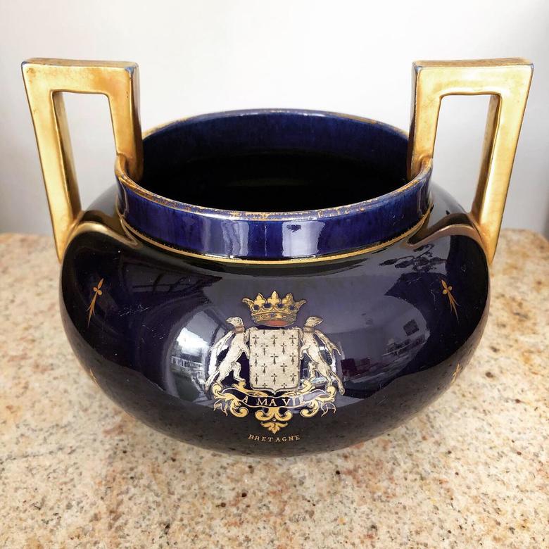 Ваза/конфетница Франция XIXвек « Ma vie Bretagne »