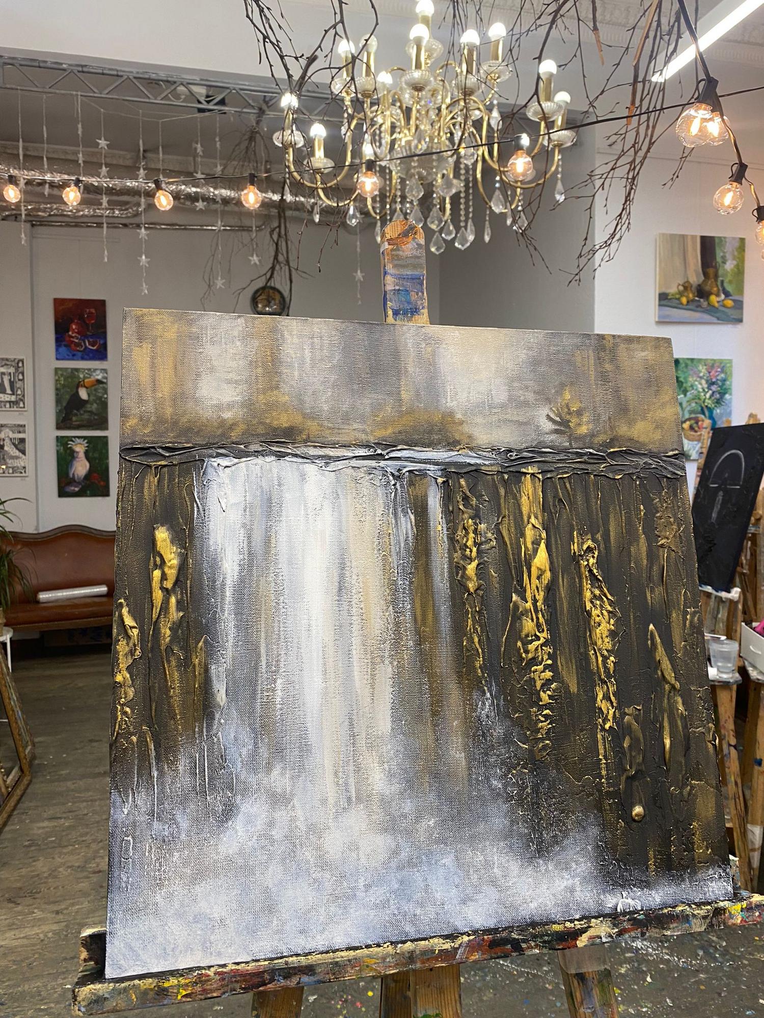 Картина "Зеркало"  холст 60 Х 70 / акрил техника мастихин