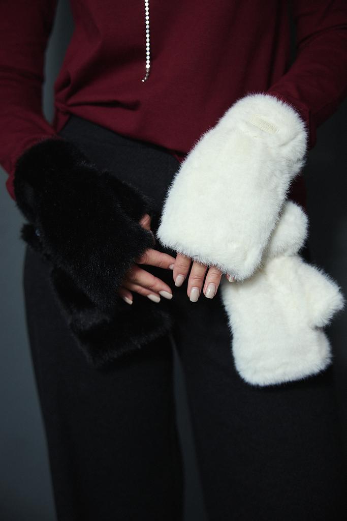 Митенки меховые