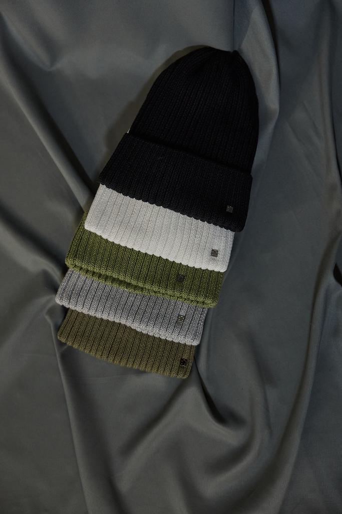 Шапка из хлопка  с отворотом