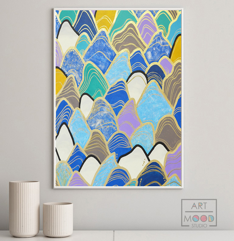 КАРТИНА ABSTRACT WAVES