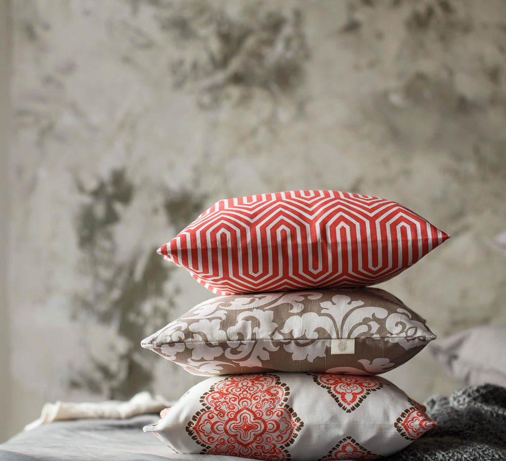 Чехол на подушку Коралловый зигзаг