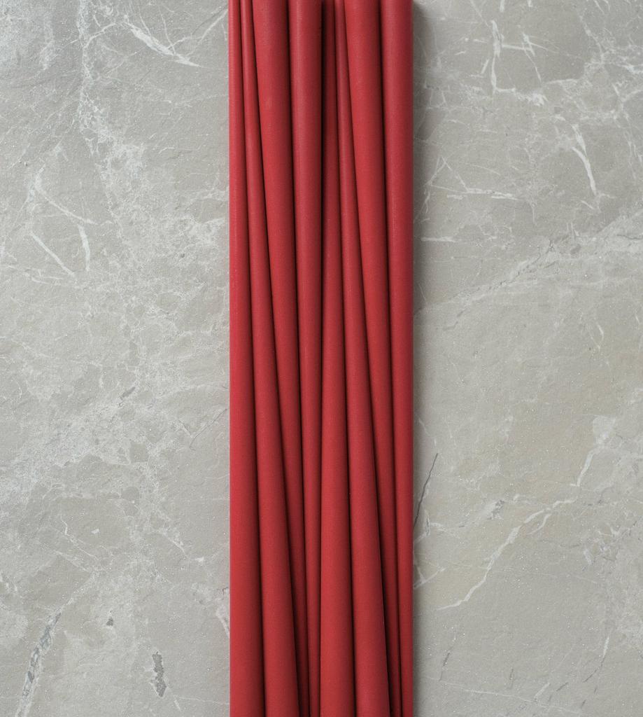 TAPER CANDLES CARDINAL 10PCS