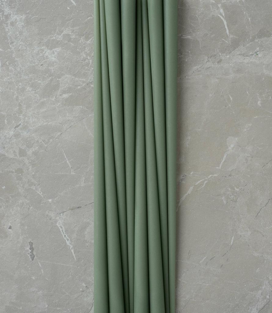 TAPER CANDLES OLIVE 10 PCS