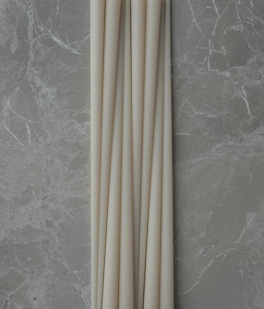 TAPER CANDLES IVORY 10 PCS