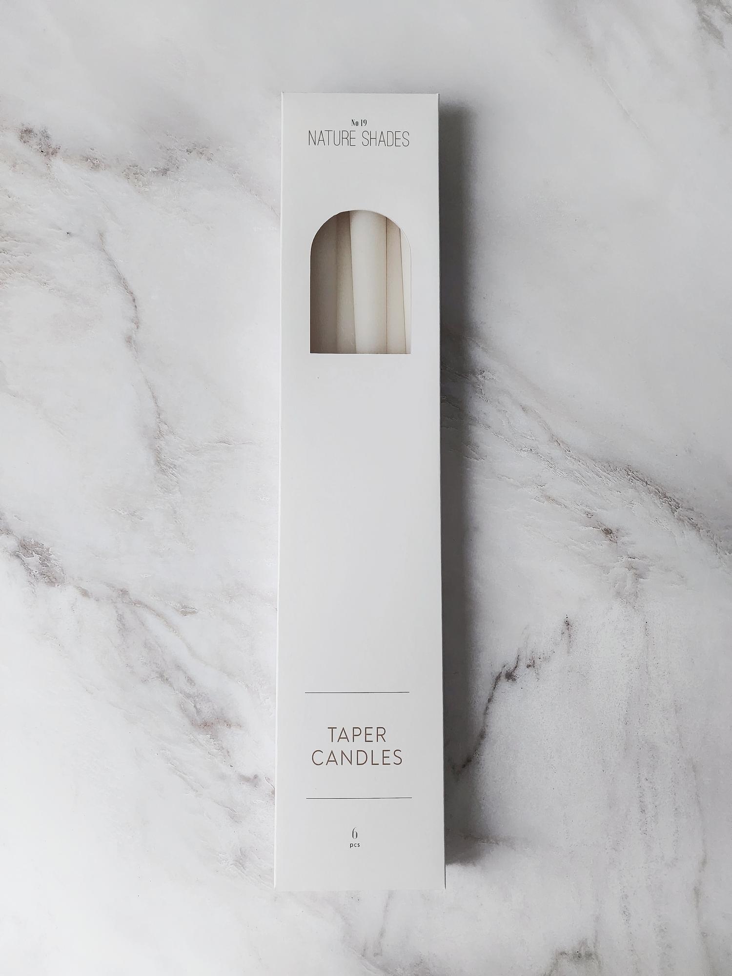 TAPER CANDLES SET 6 350mm