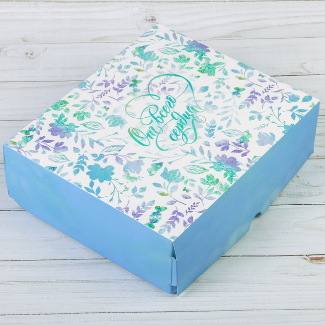 Коробка подарочная «От всего сердца», 17 × 20 × 6 см