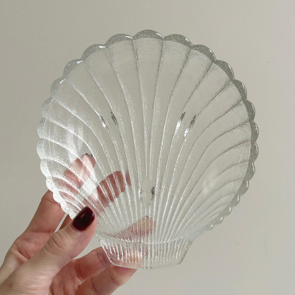 Блюдо «Ракушка» из стекла, Франция