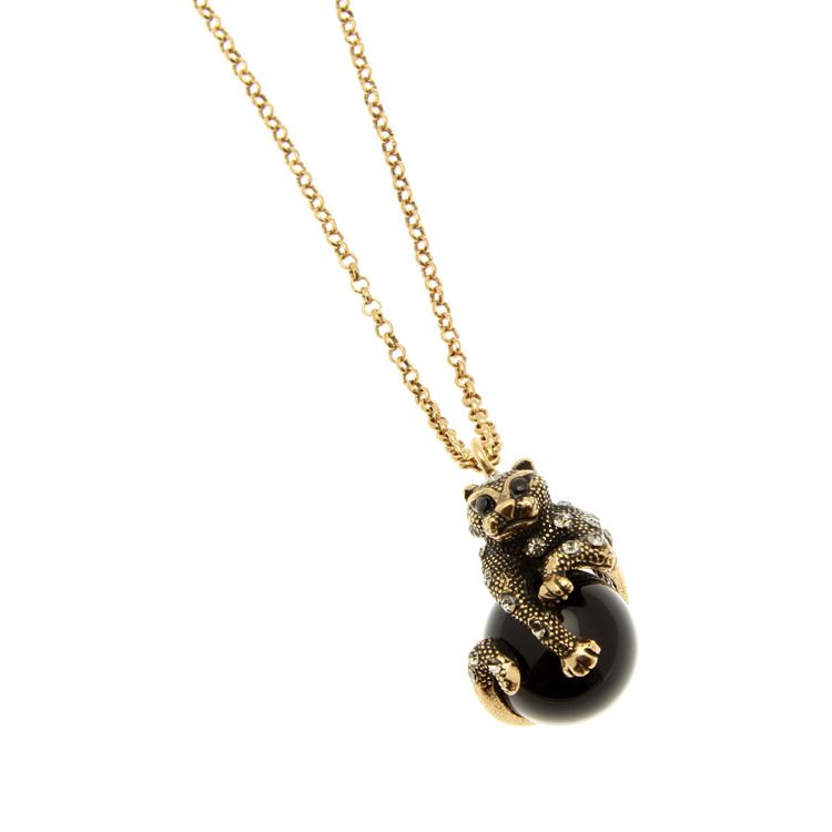 Колье с ониксом, сапфиром и Swarovski ALCOZER & J C3935C