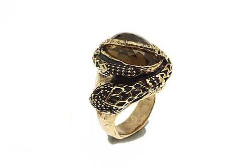 Кольцо с медовым кварцем ALCOZER & J A78YW24