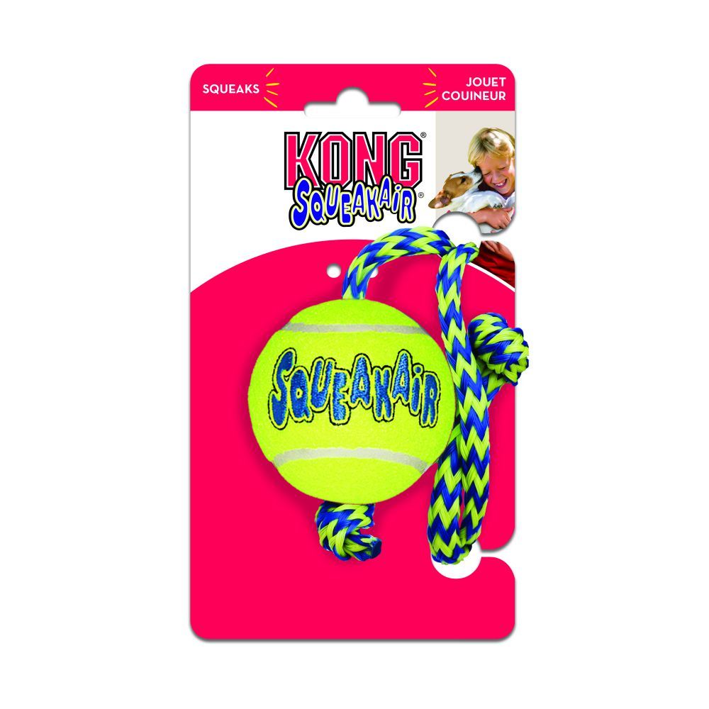 Игрушка KONG мяч с верёвкой
