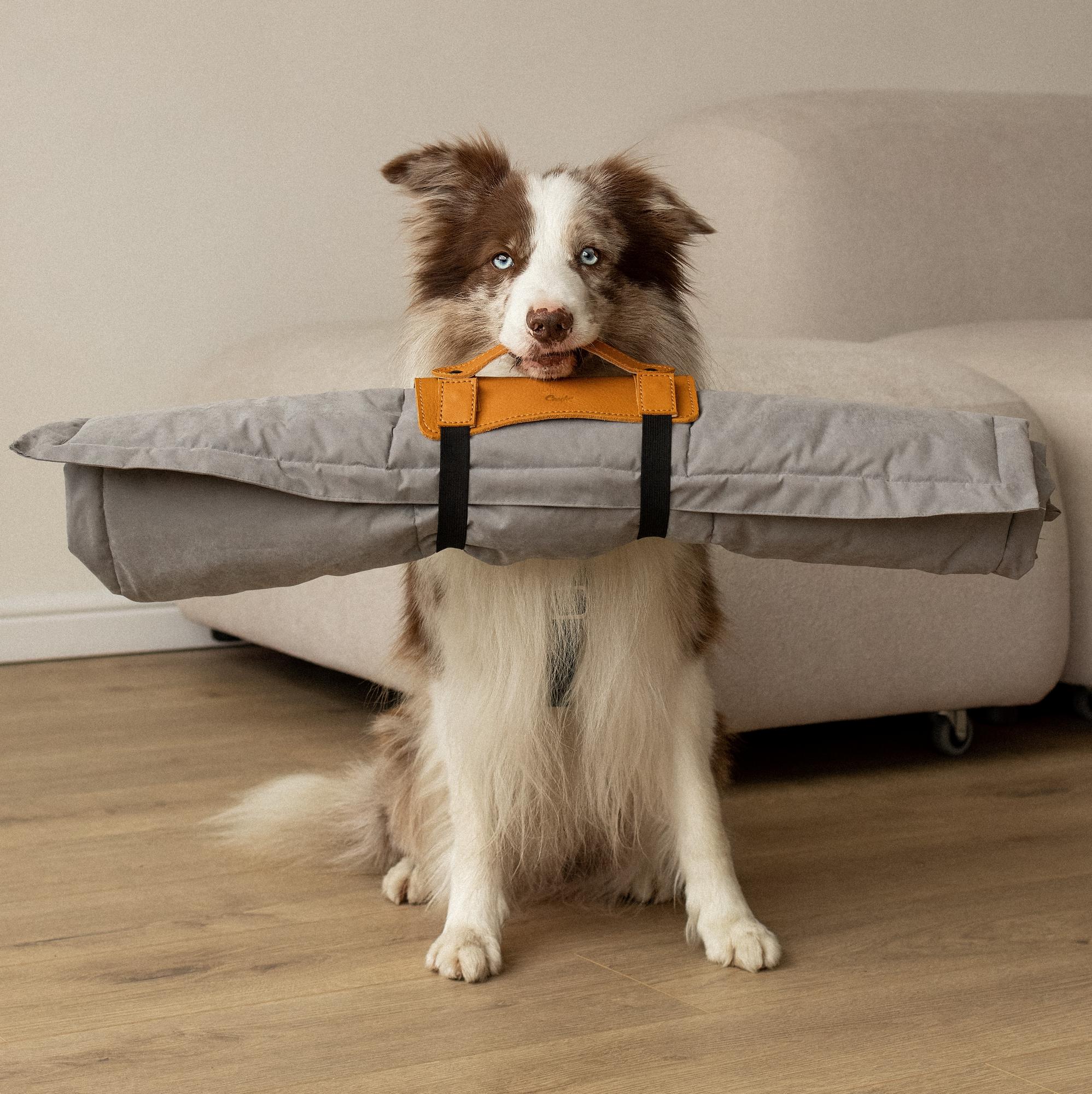 Плед для путешествий серый