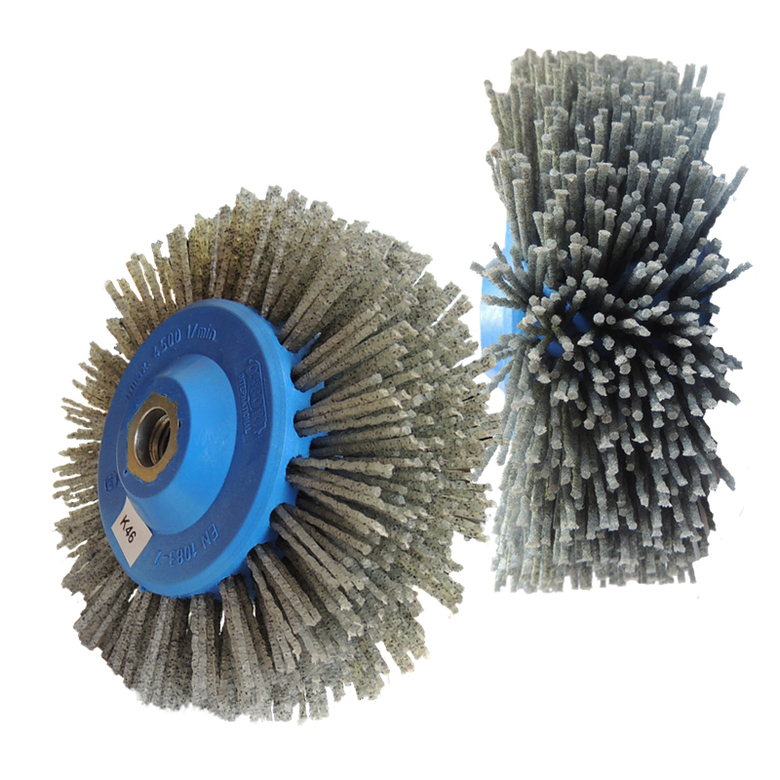 Щетки дисковые Д140*55 ворс полимер-абразив по дереву для УПМ УШМ (болгарка)