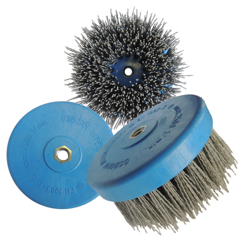 Щетки чашечные Д130 ворс полимер-абразив по дереву для УПМ УШМ (болгарка)