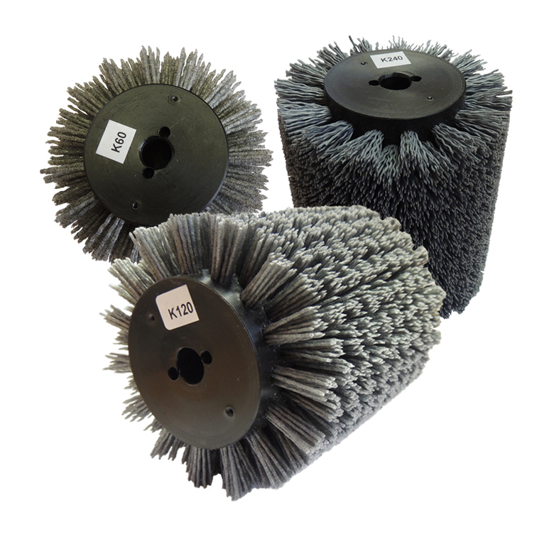 Щетка для Makita 9741, Д100*120*12,7+2 отв, ворс полимер-абразив (чёрная)