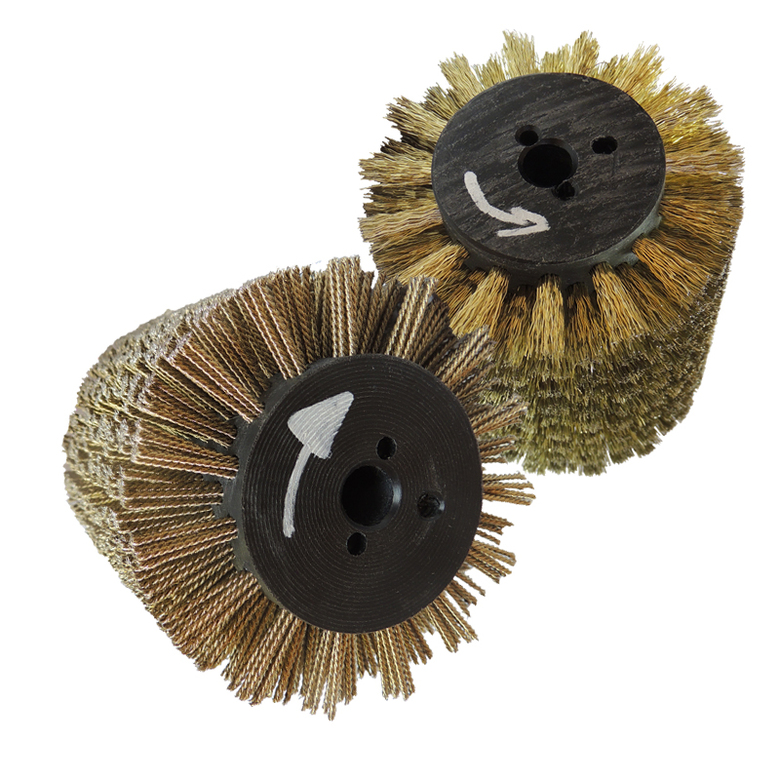 Щетка металлическая стальная для Makita 9741 (Макита), Д100*120*12,7, ворс гофр латунир-я сталь 0,35, ворс корд латунир-я сталь 0,30, ворс корд латунир-я сталь 0,20 жгут 1,40