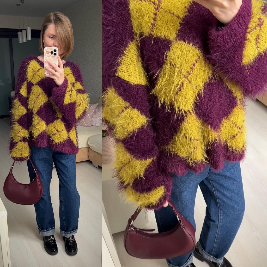 Пуловер Ромбы1