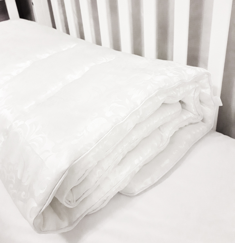 Одеяло детское #271/1-сж 110х140 см цв.белый
