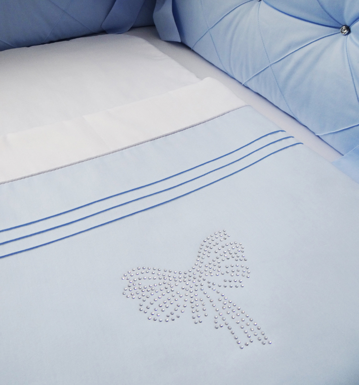 Спальный мешок #301-ГБ-1 цв.голубой/белый