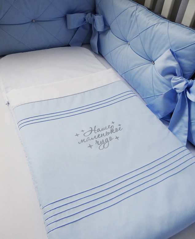 Спальный мешок #301-ГБ-2 цв.голубой/белый