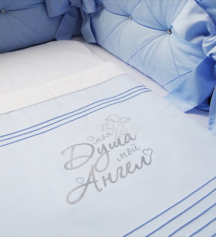 Спальный мешок #301-ГБ-3 цв.голубой/белый