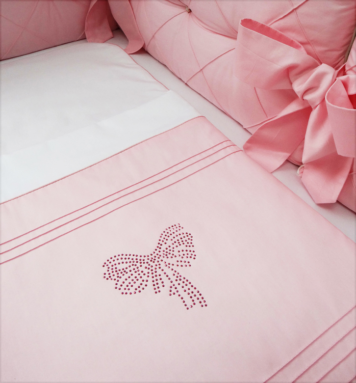 Спальный мешок #301-РБ-1 цв.розовый/белый