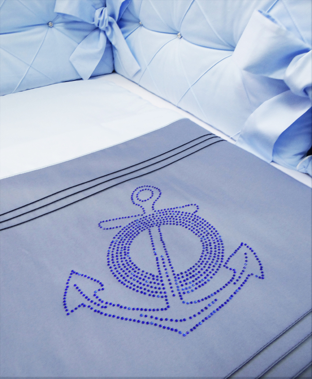 Спальный мешок #301-СинГ-2 цв.серо-синий/голубой